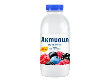 Бионапиток Активил с пробиотиком с ароматом лесные ягоды 2% 500 г