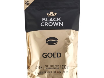 Кофе "BLACK CROWN" (нат,раств,субл) 230г