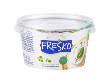 Сыр творож. "FRESKO" (зелень, 65%) 140г