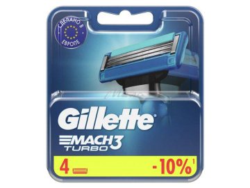 Кассеты для станков GILLETTE Mach3 Turbo, 4 шт