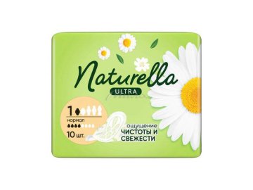 Прокладки гигиенические NATURELLA Ultra camomile normal single ароматизированные, 10 шт.