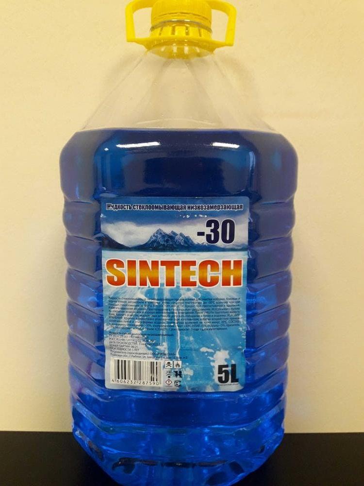 Жидкость стеклоомывающая низкозамерзающая с маркировкой «SINTECH» (– 30)