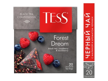 Чай "TESS FOR.DREAM"(черн с доб)20*1.8г