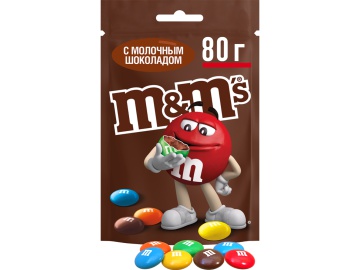 Драже "M&M" (с шоколадом) 80г