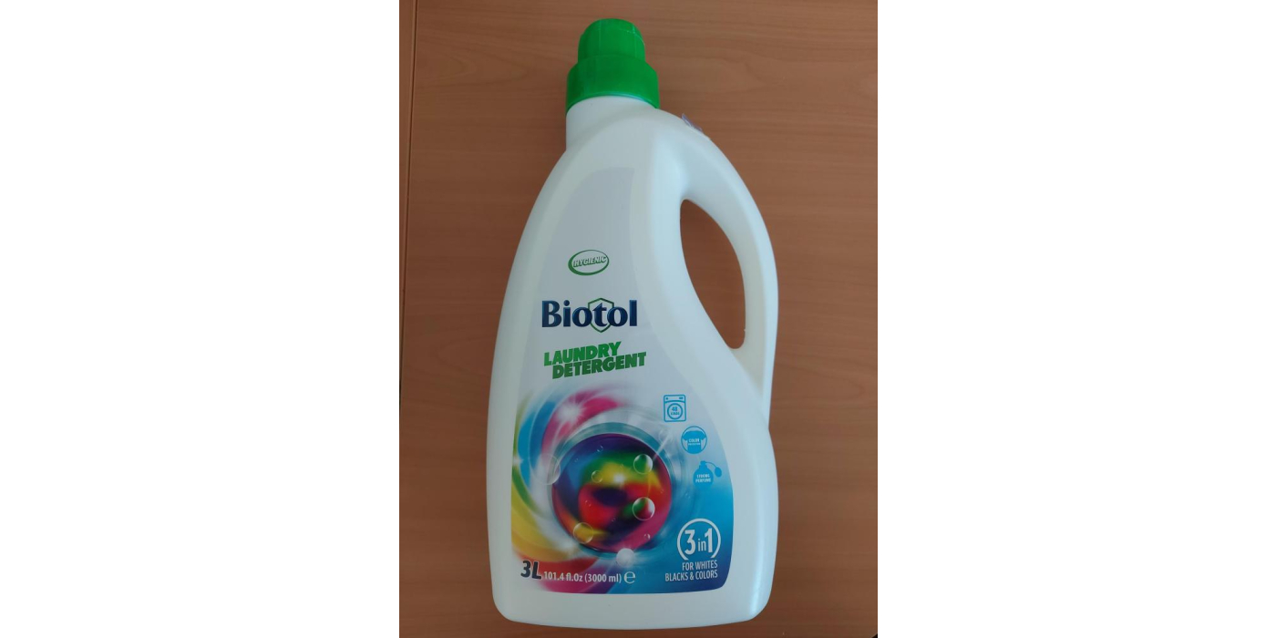 Средство жидкое для стирки белья 3 в 1 торговая марка «BIOTOL»