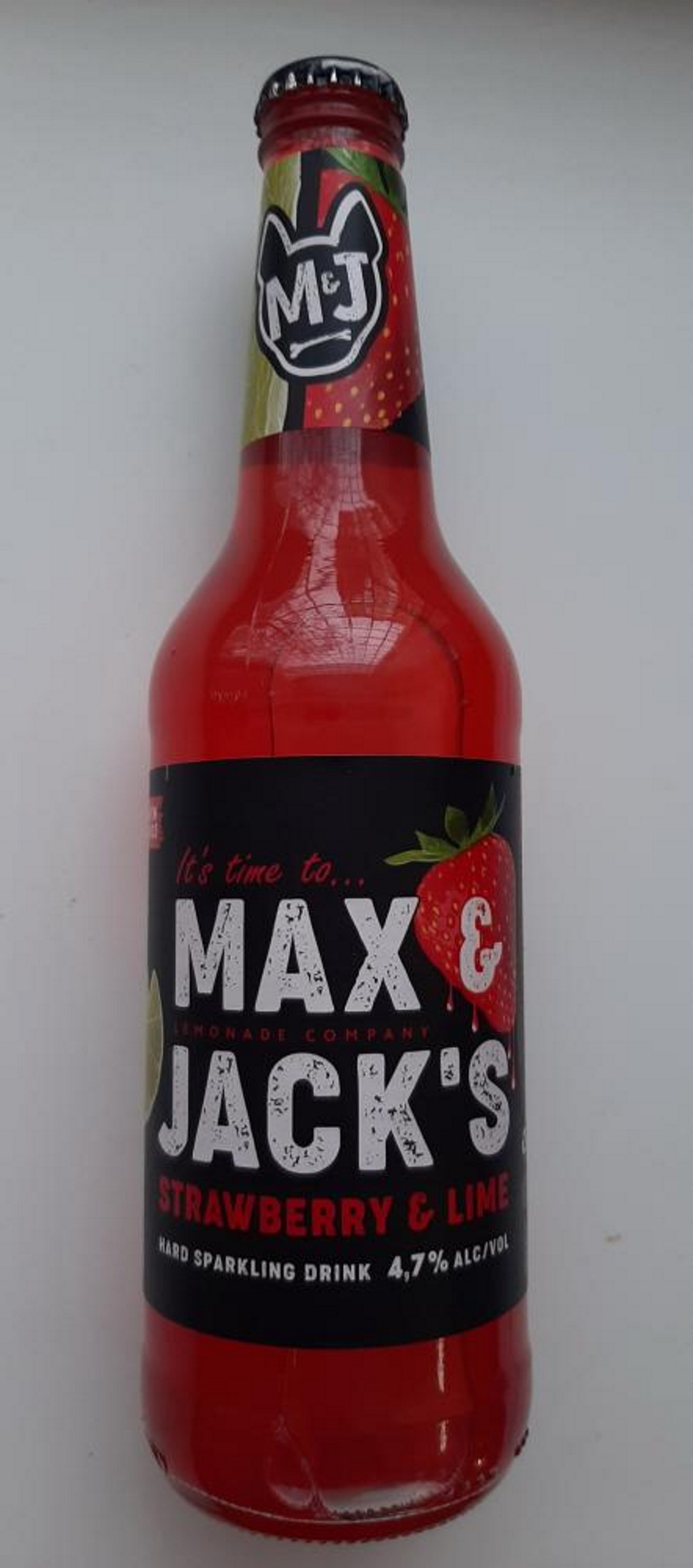 Напиток на основе пива «MAX&JACK’S STRAWBERRY LIME»