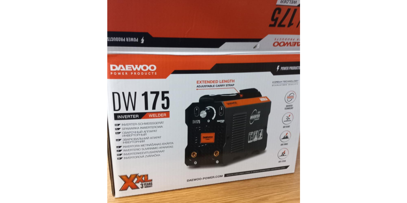 Сварочный аппарат инверторный торговой марки «DAEWOO» модель DW 175