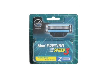 Кассеты сменные для безопасных бритв MAX 3 лезвия, увлажняющая полоска, 2 шт, PL108