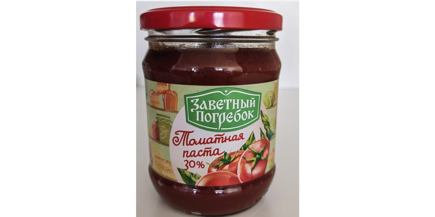 Томатная паста 30% торговой марки «Заветный погребок»
