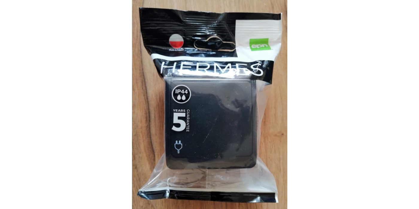 Розетка торговой марки «ELEKTRO-PLAST Tadeusz Czachorowski Sp.J» серия «HERMES», артикул 0324-09