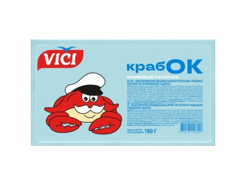 Краб.палочки "КРАБ ОК" (vici,охл) 180г