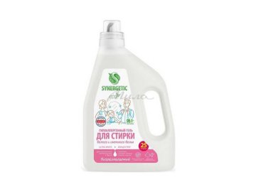 Гель для стирки SYNERGETIC Ultra White биоразлагаемый концентрированный, 1.5 л