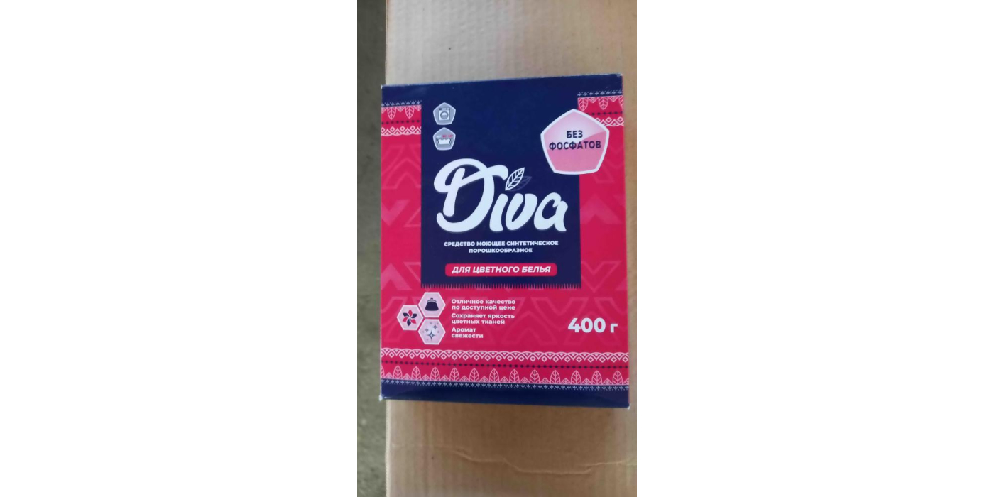 Средство моющее синтетическое порошкообразное для цветного белья «Diva»