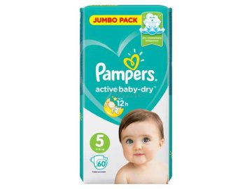 Подгузники детские PAMPERS Active Baby-Dry 5 (11-16 кг), 60 шт