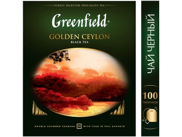 Чай "GREENFIELD"(черн,gold ceylon)100х2г