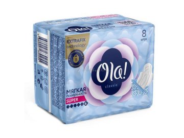Прокладки женские OLA! Сlassic Super, 8 шт.