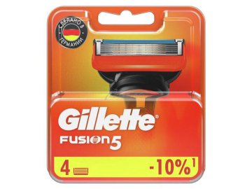Кассеты для станков GILLETTE Fusion, 4 шт