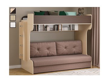 Кровать двухъярусная с диваном «Аризона»